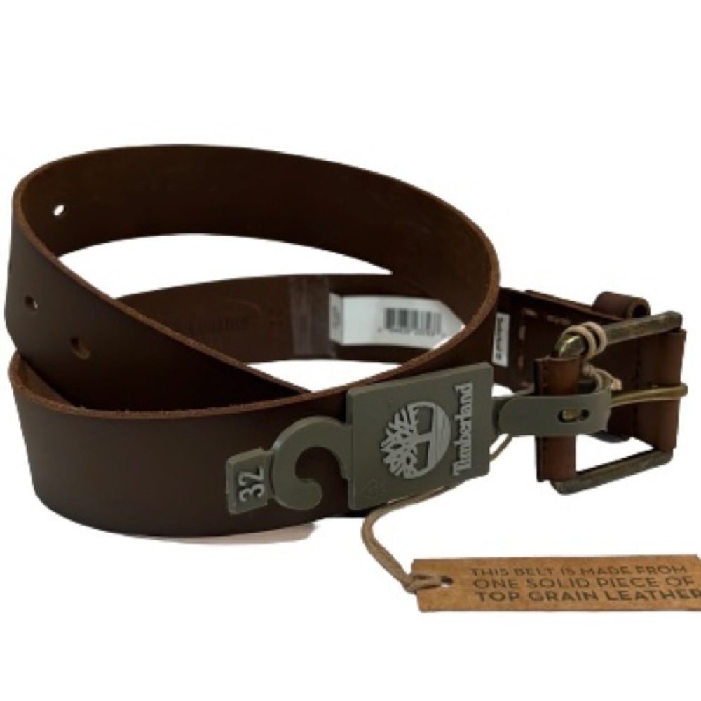 Timberland Top Grain Leather Belt Size 32 NWT - Picture 7 of 7